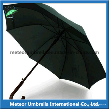 Todos os negros retos Automatic Open Business Man Gift Umbrella